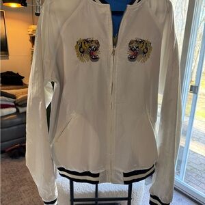 Reversible Embroidered Tiger/Eagle  SatinBomber - Women